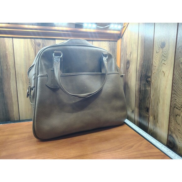 Vintage American Tourister Escort Tote Overnight Bag Luggage Brown - Picture 12 of 16